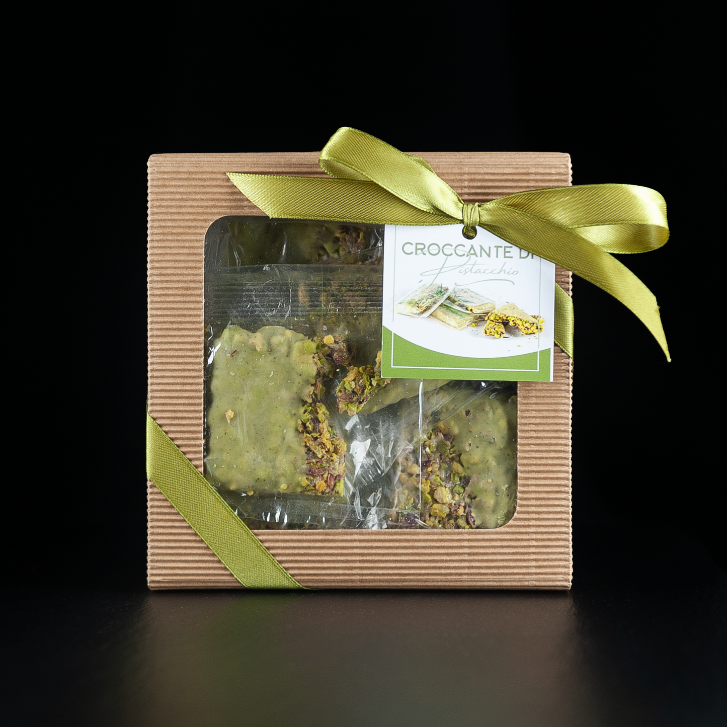 Pistazienkrokant mit 100% Pistazien aus Bronte auf Sizilien