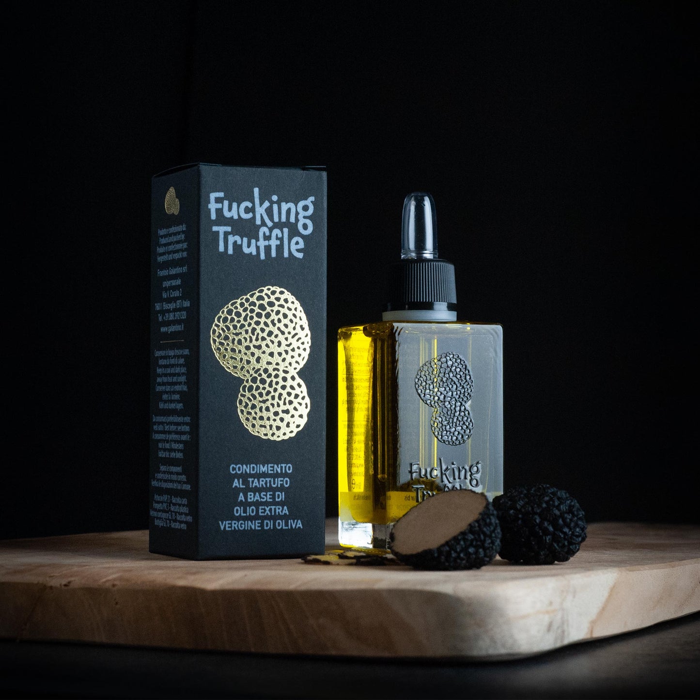 Fucking Truffle - Trüffelgewürzöl auf der Basis von Olio extra di vergine di olivia
