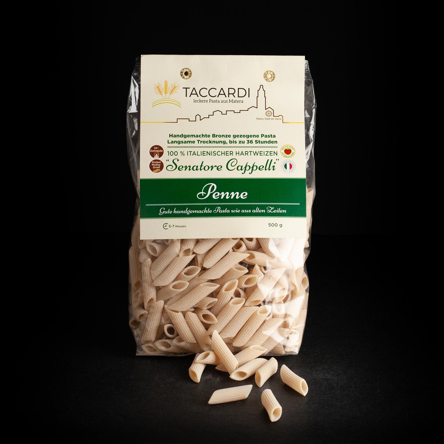 Egal ob mit einer klassischen Tomatensauce, würziger Arrabbiata oder cremigem Pesto, die Penne Senatore Cappelli garantiert ein authentisches, aromatisches Geschmackserlebnis.