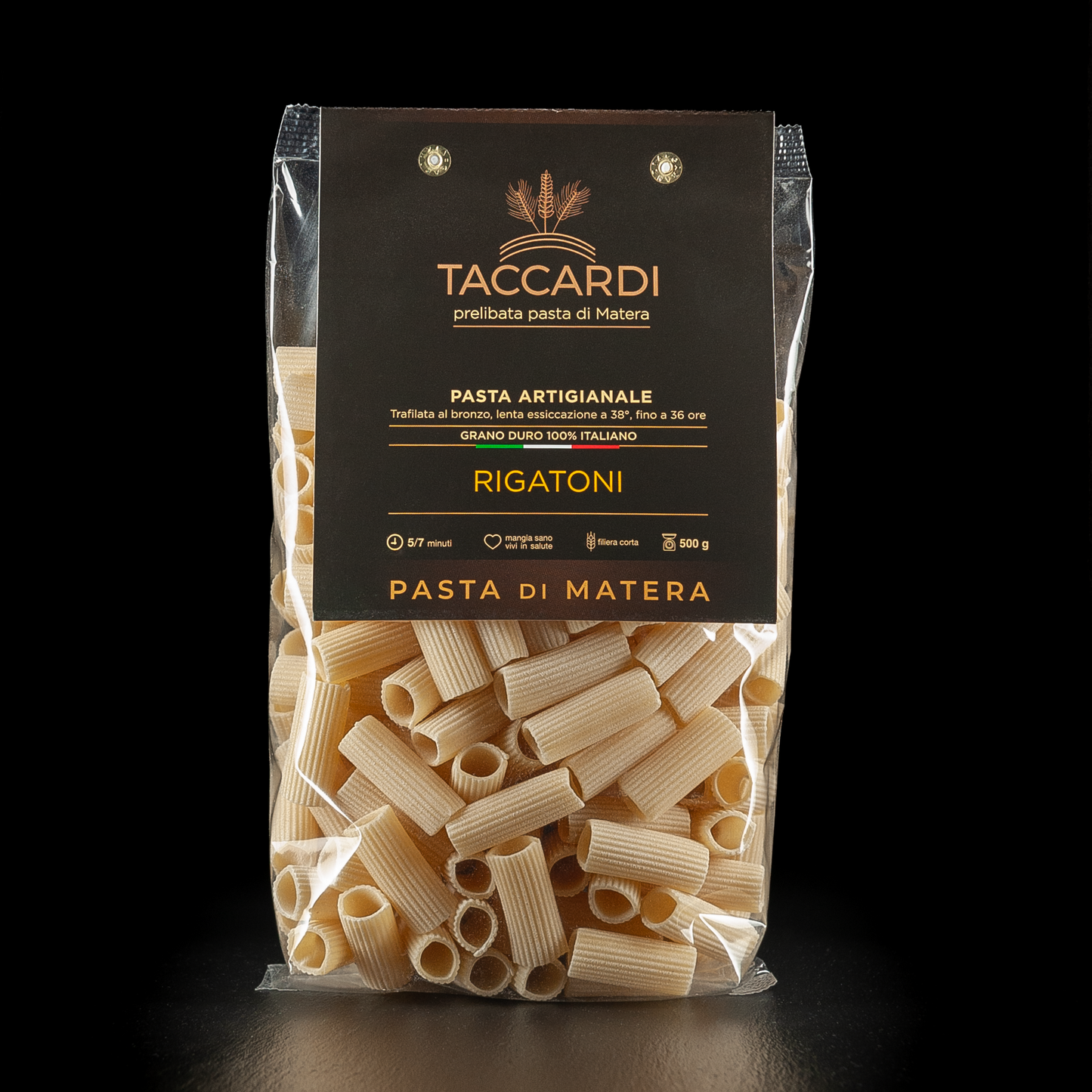 Rigatoni von Taccardi – Traditionelle Pasta aus hochwertigem Hartweizengrieß