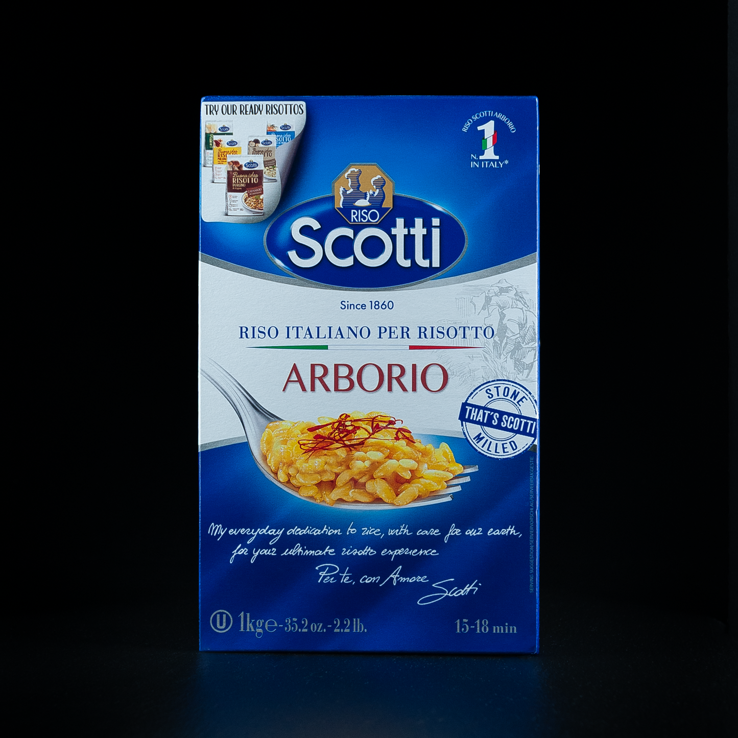 Scotti Risottoreis Arborio – Perfekte Körnung für cremiges Risotto