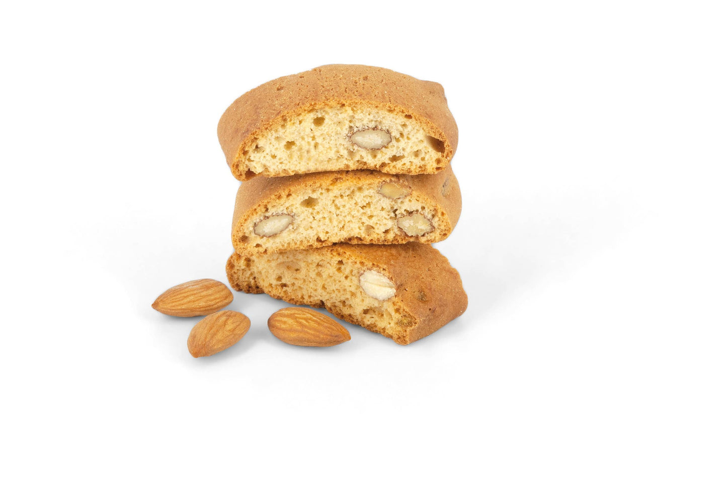 3 Cantucci und 3 Mandeln