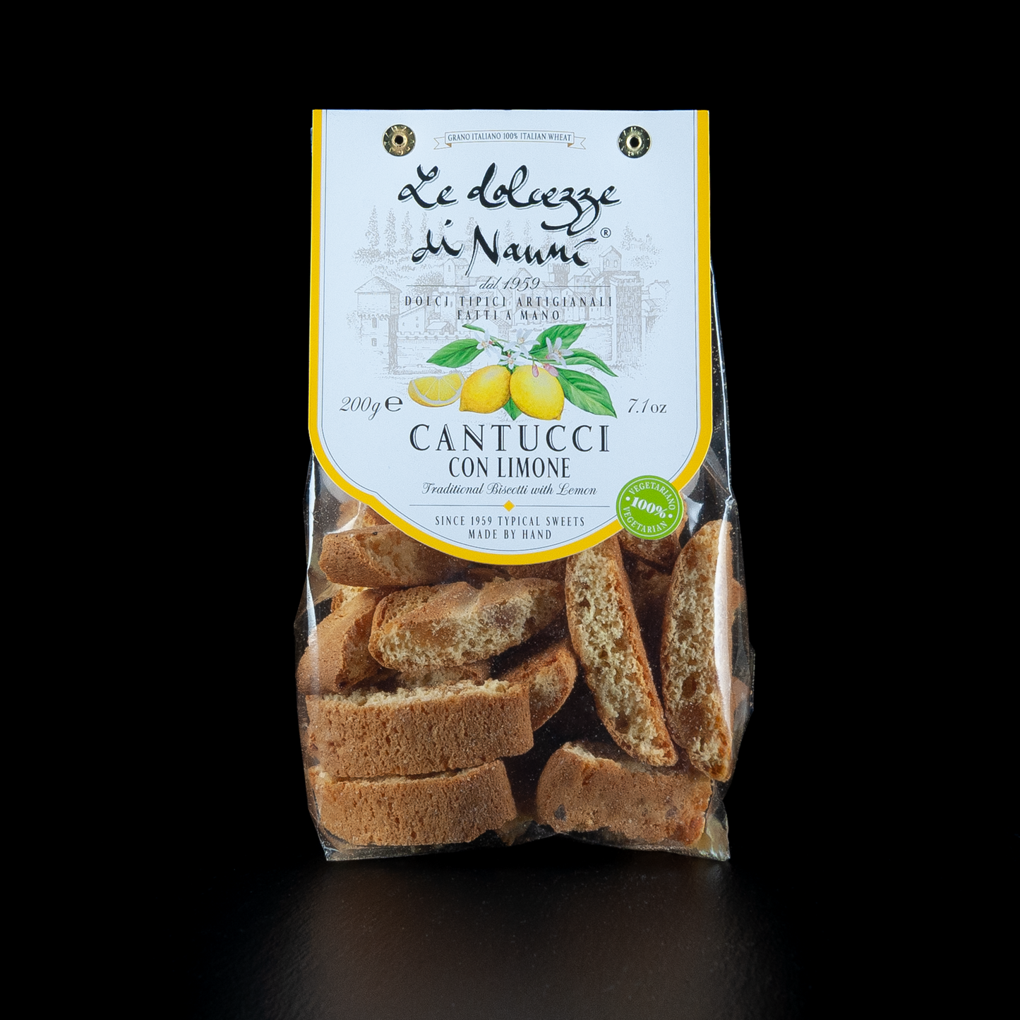 Cantucci mit Zitrone - knusprige italienische Mandelkekse