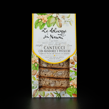 Cantucci mit Pistazien - knusprige italienische Mandelkekse