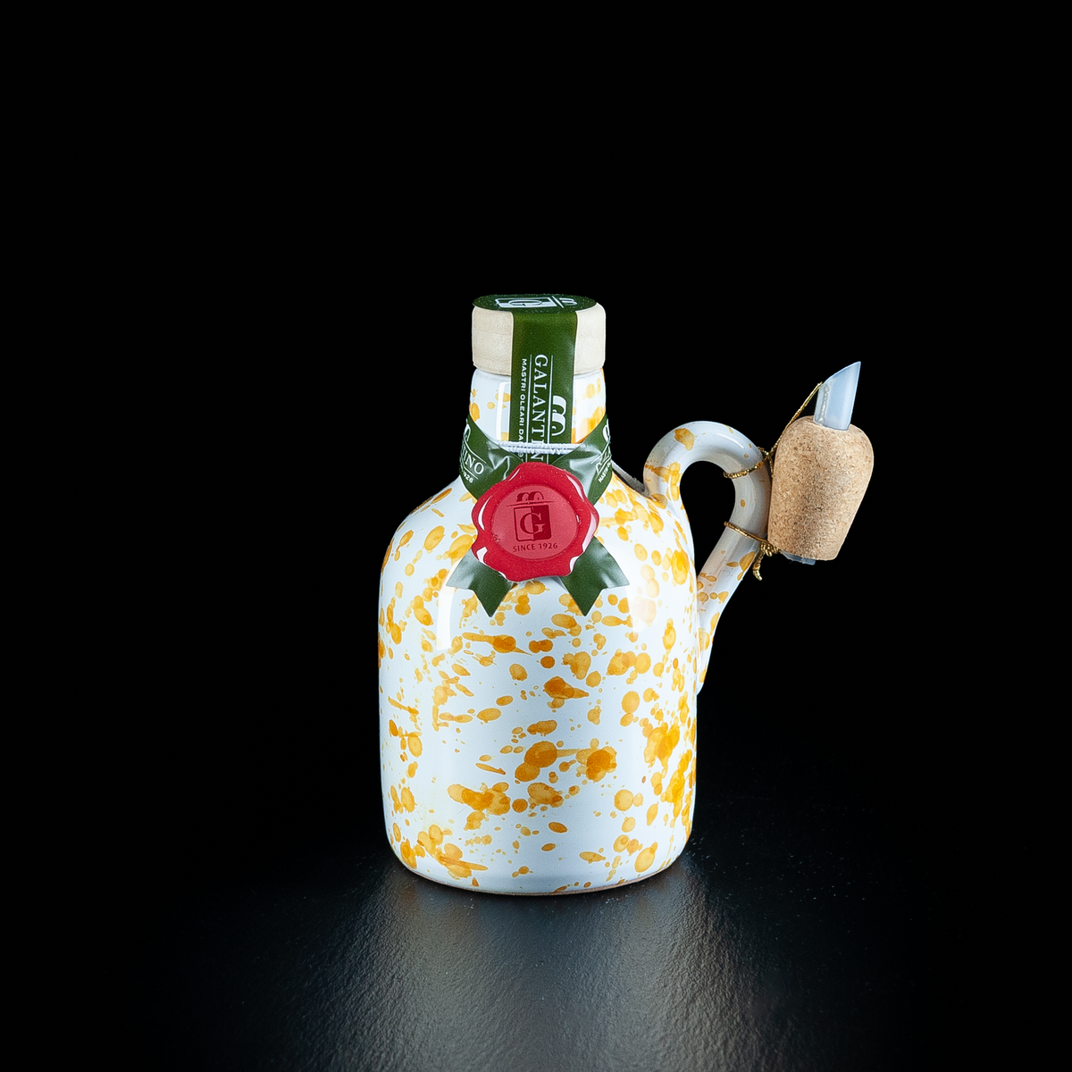 Olivenöl in dekorativer Tonkaraffe 100 ml von Galantino