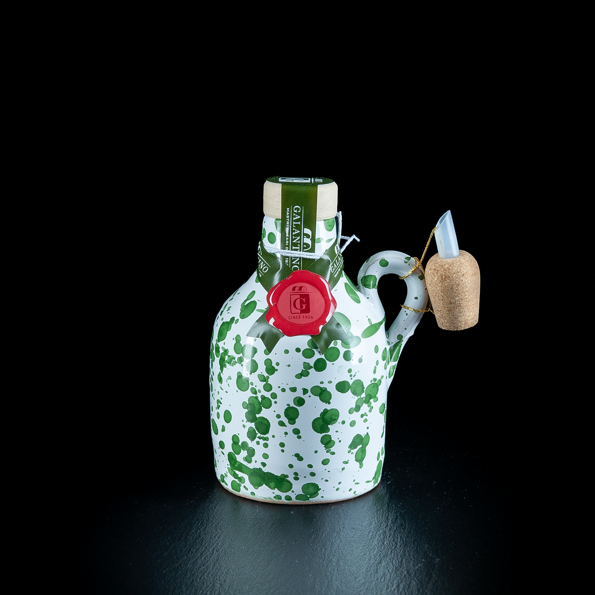 Olivenöl in dekorativer Tonkaraffe 100 ml von Galantino