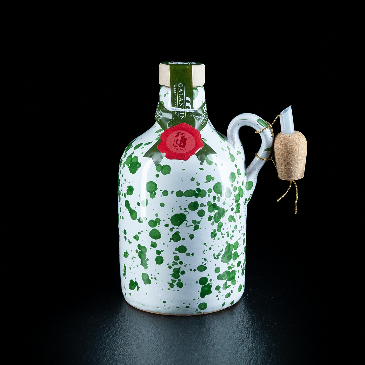 Olivenöl in dekorativer Tonkaraffe 250 ml von Galantino