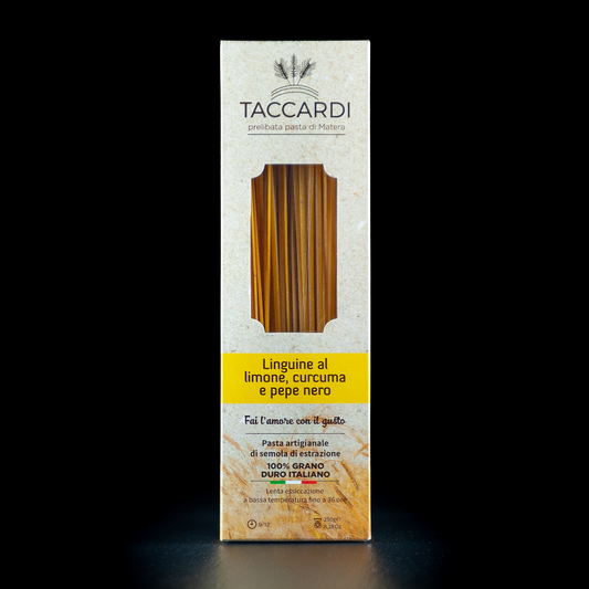 Linguine mit Limette, Kurkuma und schwarzem Pfeffer von Taccardi