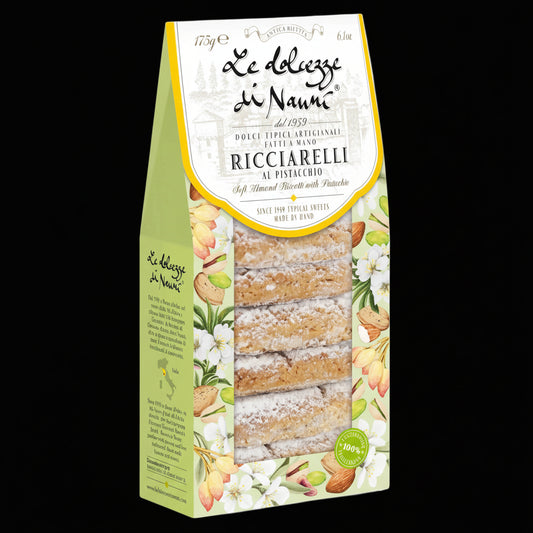 Packung mit weichen Pistazien Ricciarelli aus der Torkana